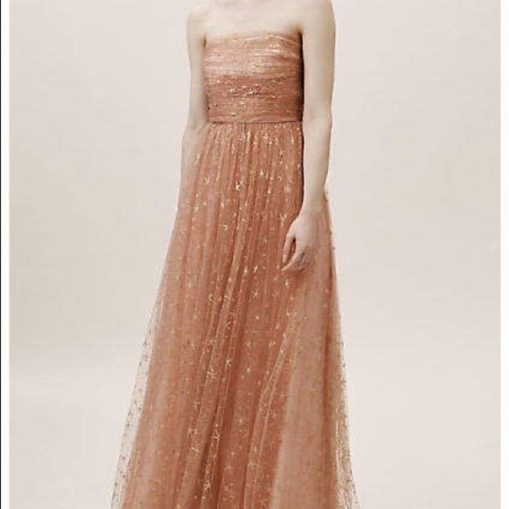 BHLDN Joanna August Star Brenda Strapless Tulle Gown